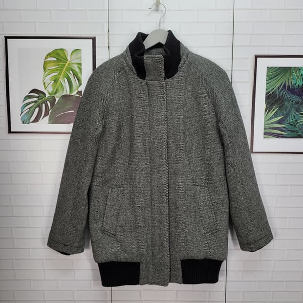 라코스테 모90% 블루종 패딩 집업 재킷 66사이즈