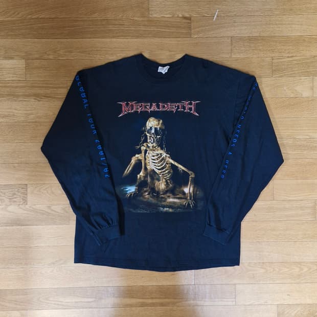 anvil Megadeth 빈티지 롱슬리브 xl