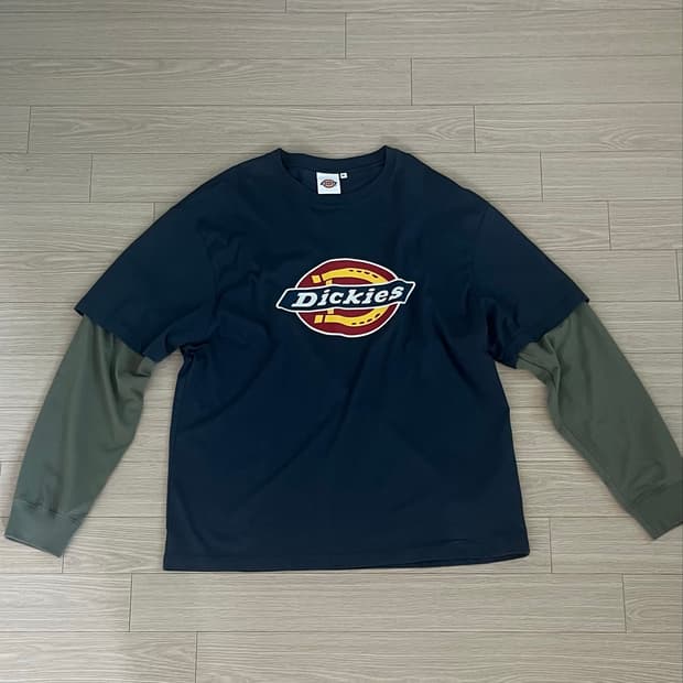트리 로고 레이어드 롱슬리브 Navy XL