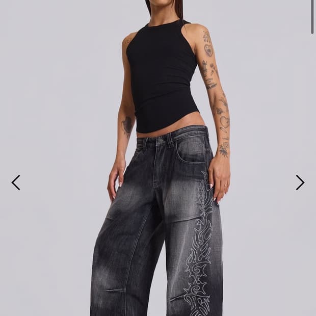 Jaded London Crystalline Colossus Jeans