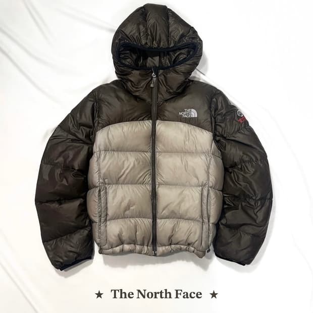 노스페이스 미노이 초코 경량패딩 