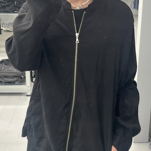 빈티지 투웨이 하이넥 집업 자켓