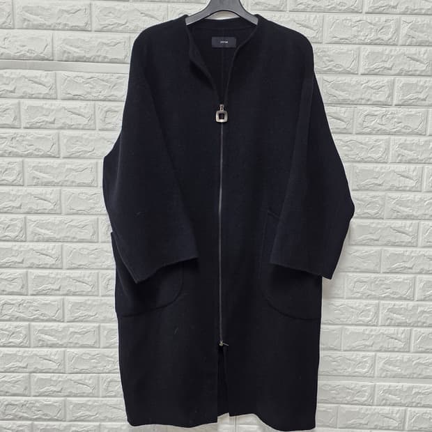 택포// 한섬 시스템 System 블랙 여성 모직 코트 L