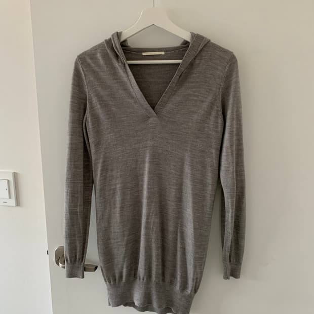 UNIQLO 그레이 니트 후디