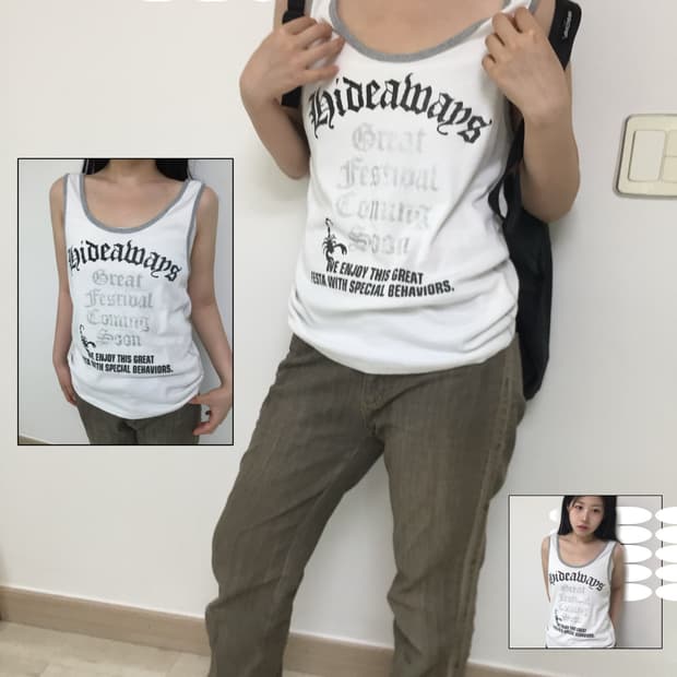 vintage y2k white sleeveless