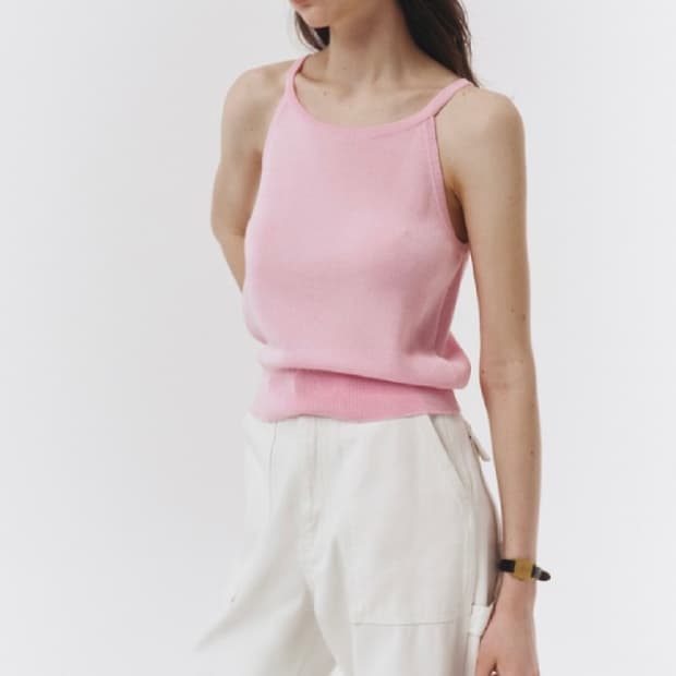 던스트 dunst 니트 슬리브리스 