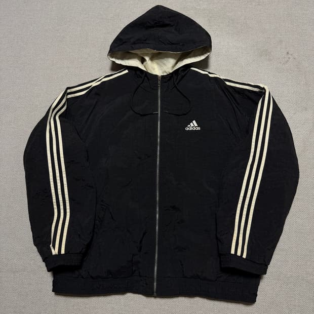 아디다스 올드스쿨 빅로고 바람막이 자켓