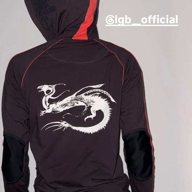 L.G.B Dragon Zip Up Hoodie