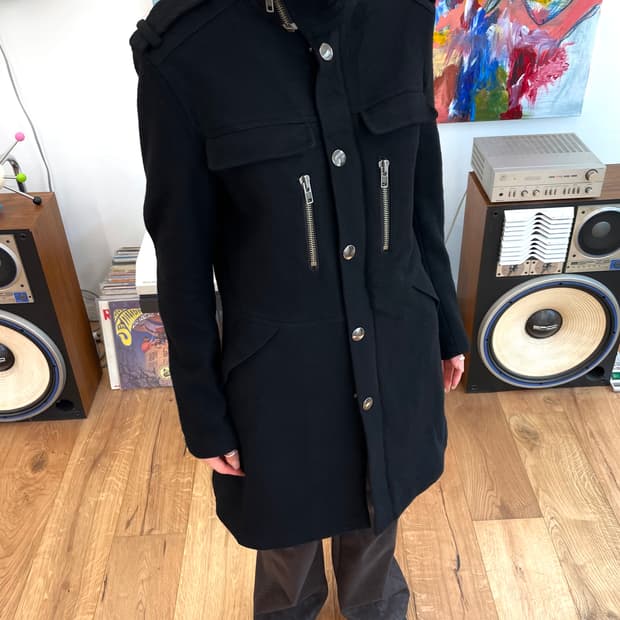 [M] 캐서린햄넷 퍼 트리밍 코트