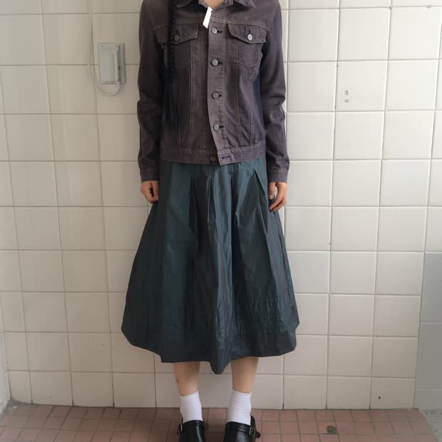 Michel klein washing trucker jacket