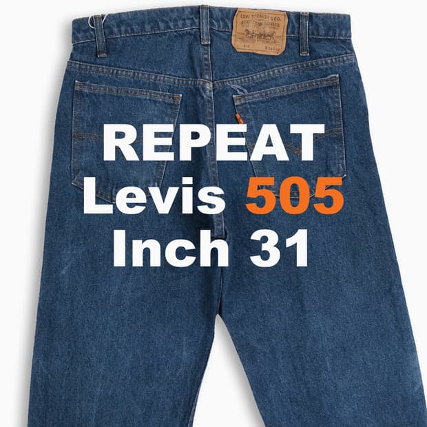 리바이스 505 오렌지탭 진청 80s USA 31인치 OR5053372