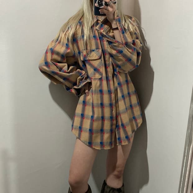 슈가케인 체크패턴 셔츠