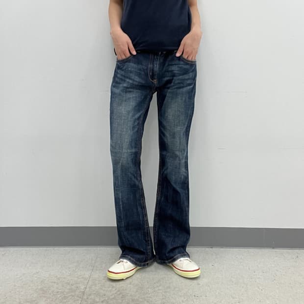 jpn vtg 일본 빈티지 부츠컷 워싱 데님 팬츠 33