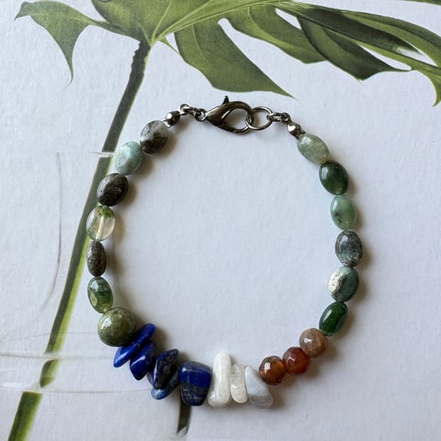 핸드메이드 원석 팔찌