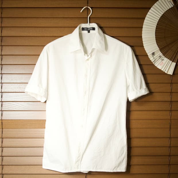 [46] 라프시몬스 아카이브 ss04 종교기 반팔 셔츠