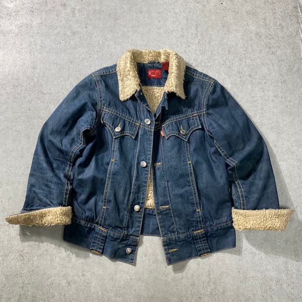 [M] 00s Levi's 리바이스 타입원 데님 쉐르파 자켓