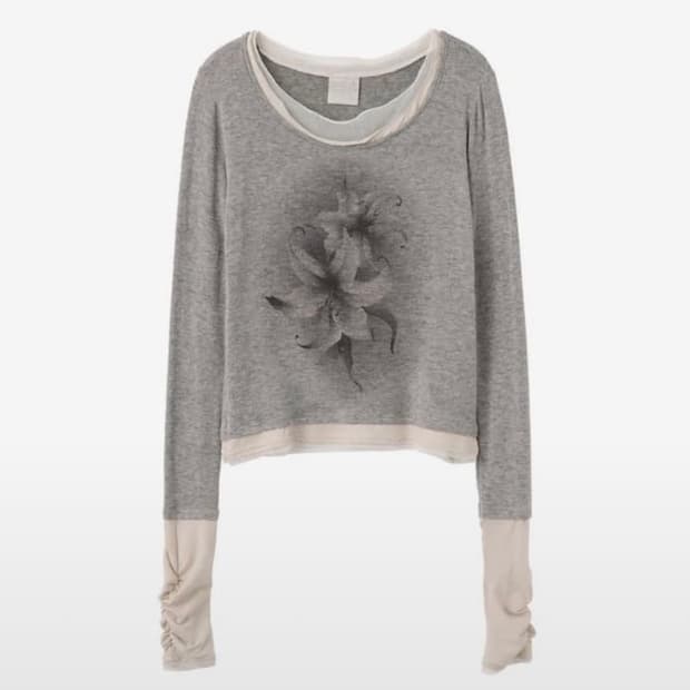 스컬프터 트리플 레이어드 티셔츠 (홍수주 착용)