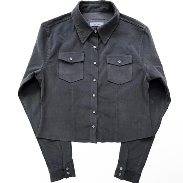 애즈온 제니스 코듀로이 셔츠 차콜