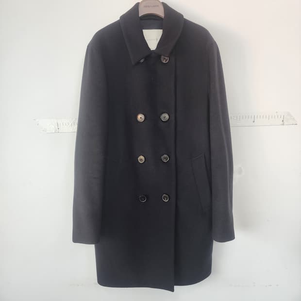 Mackintosh 블랙 더블 버튼 코트