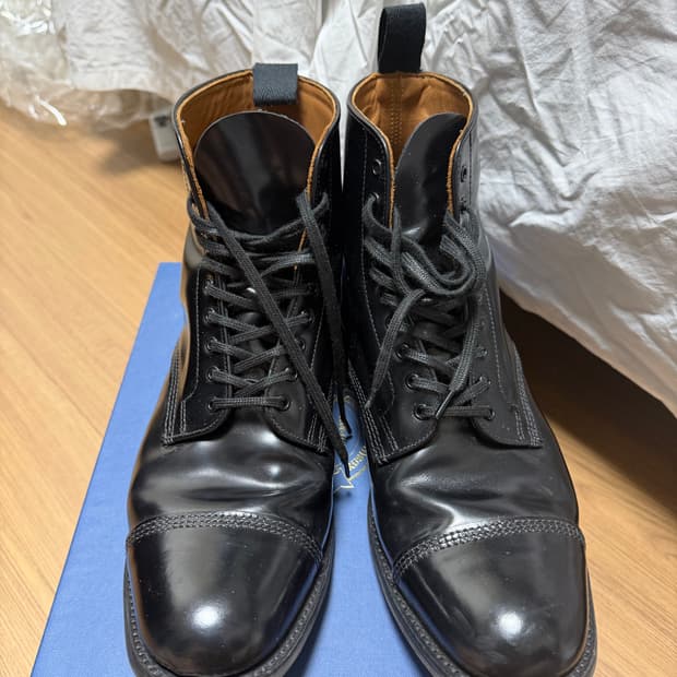 샌더스 밀리터리 캡토 부츠 uk8사이즈