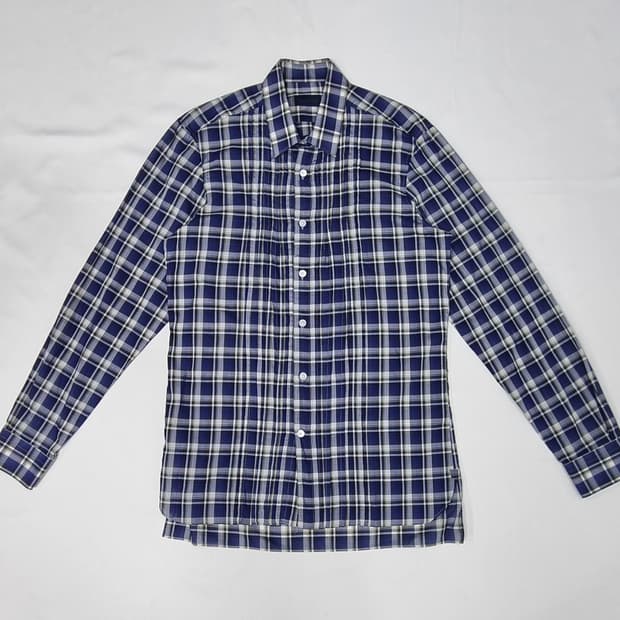 랑방 이태리 라인 체크셔츠 39size _ 남성