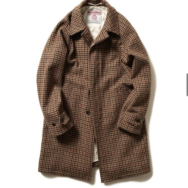 빔즈 플러스 해리스 트위드 발마칸 코트 XL