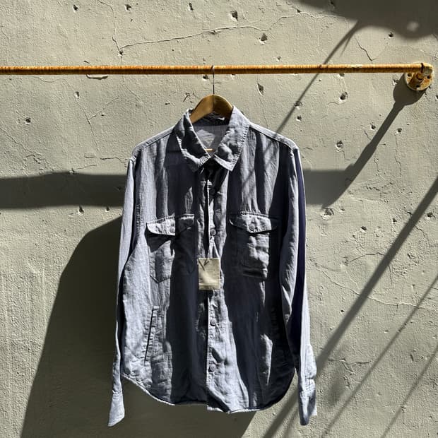 save khaki 린넨 셔츠자켓