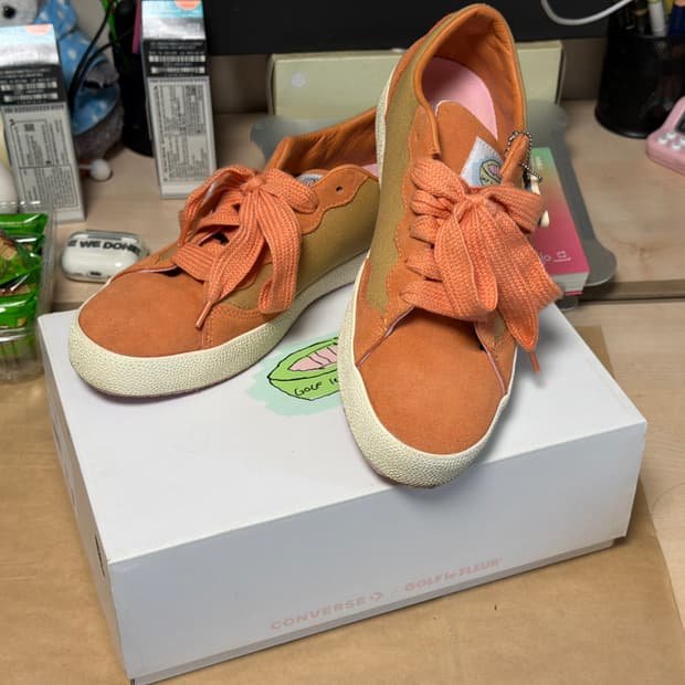 미사용) 컨버스 골프 르 플레르 커리 오렌지 270