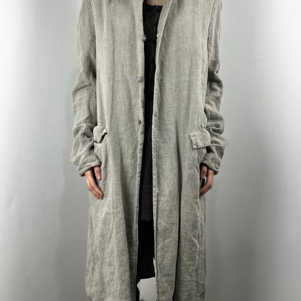 POEME BOHEMIEN 19SS LINEN LONG COAT