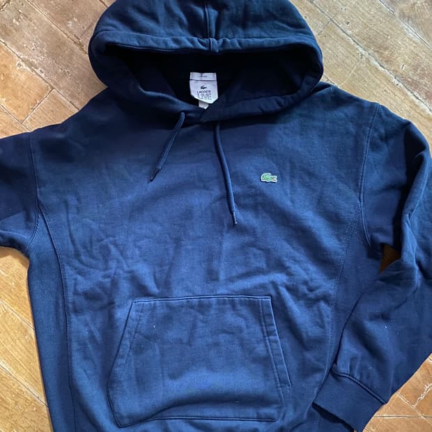 (새상품) 라코스테 LIVE 네이비 후드티 S (100)