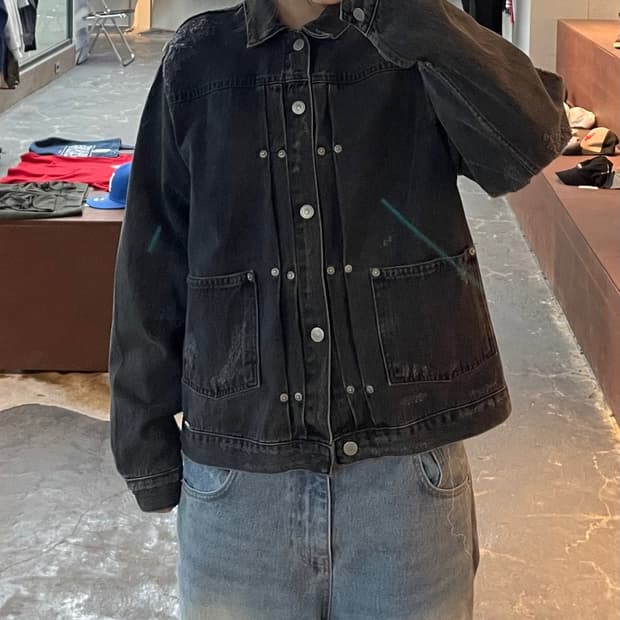 페치 스톰 데님 자켓 H2380