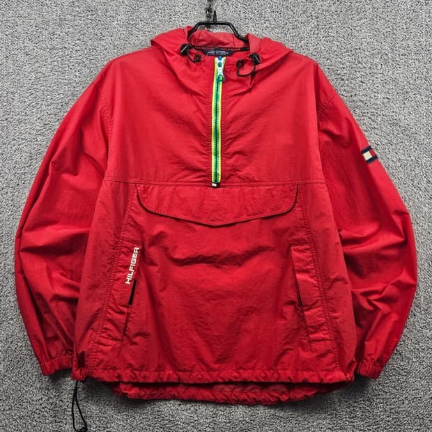 타미힐피거 올드스쿨 아노락 바람막이 웜업 자켓 ( M ) / 11471