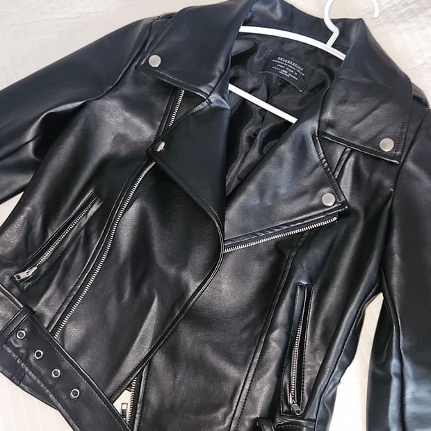 빈티지 여성 슬림 라이더 저켓 s