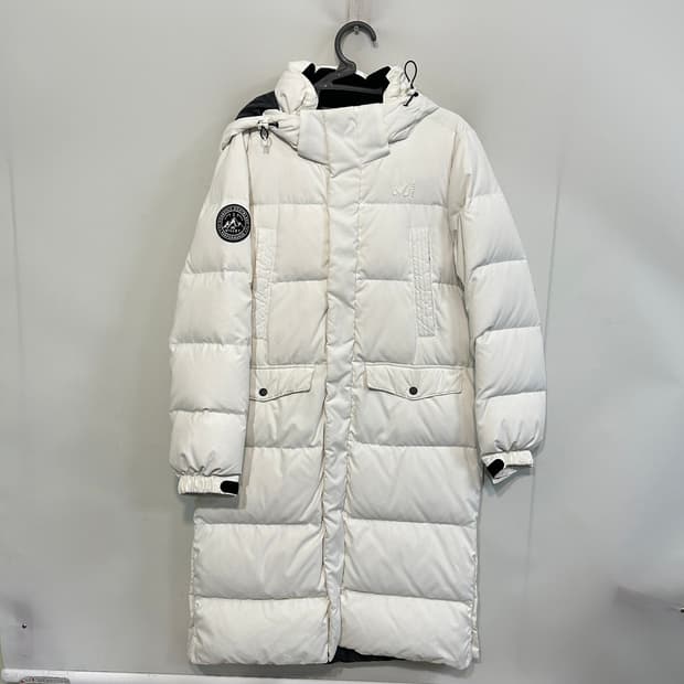 밀레 여성 화이트 롱패딩 90 상태최상