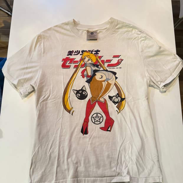 빈티지 애니메 반팔 티셔츠 (L)