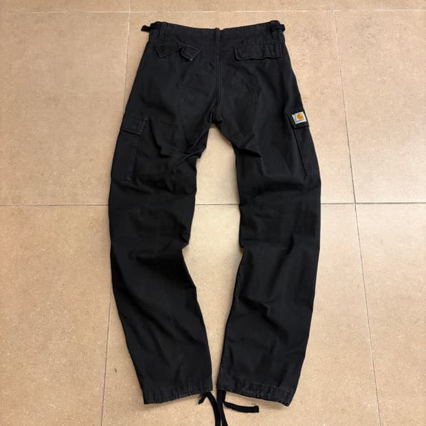 빈티지 칼하트 블랙 카고 팬츠