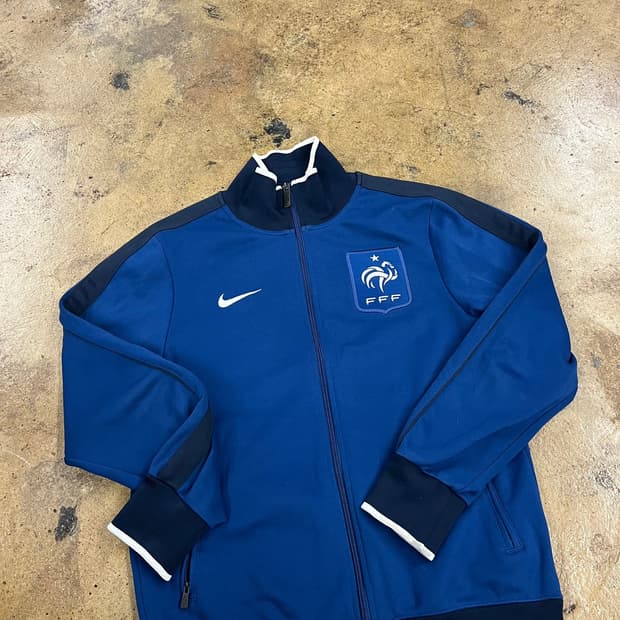 [정품/S] 나이키 프랑스 FFF 트랙탑 져지 자켓 블루 b17