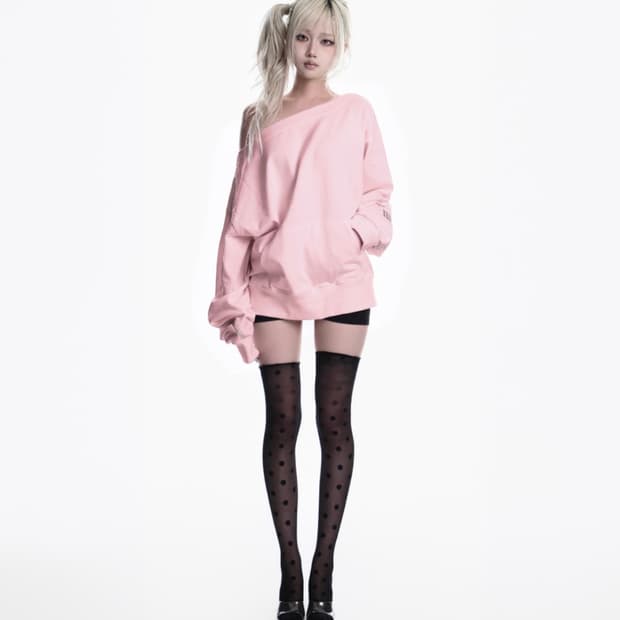 Kyoii KY03-CROSS SHOULDER SWEATSHIRT