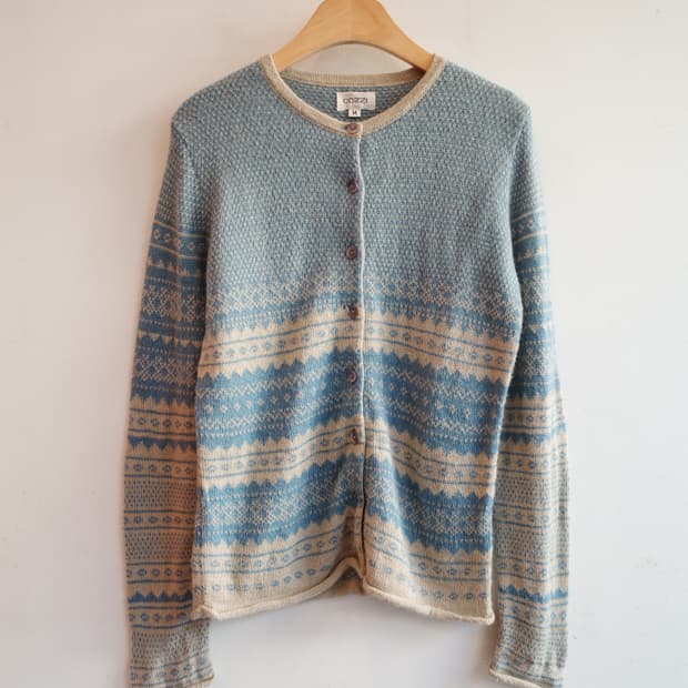 COZZI 모헤어 가디건