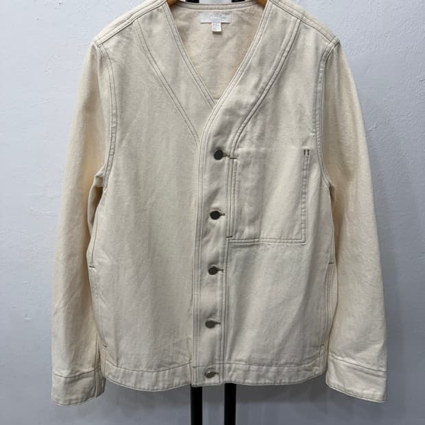 정품) COS 코스 오버사이즈 아이보리 데님 자켓 XS