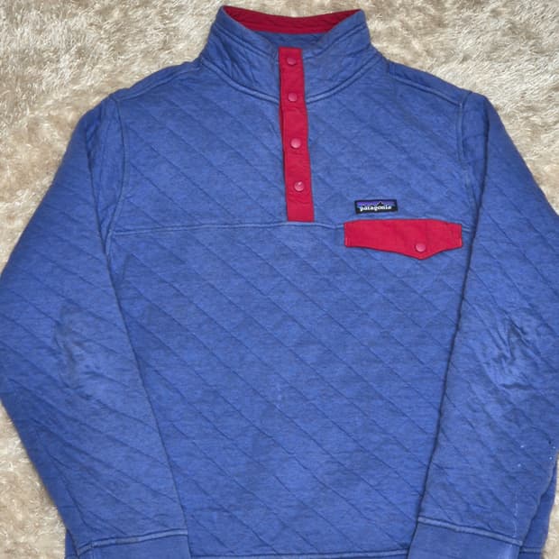 파타고니아 오가닉 코튼 퀼트 스냅티 M