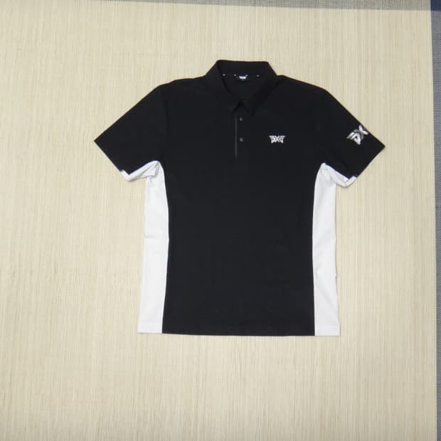 (XL/105) PXG 골프 타공 카라 반팔 스판 티셔츠