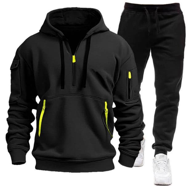 캐주얼 포켓 후드티 상하의세트 풀오버 후드티 실용적 일상운동복

싸이즈 