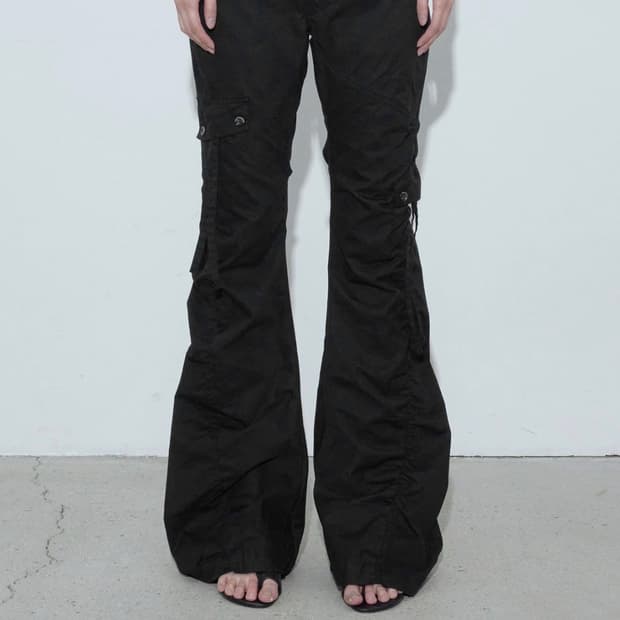 보헤미안서울 WASHED SHIRRING CARGO PANTS