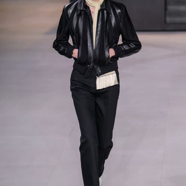 셀린 스웨이드 & 레더 자켓 54