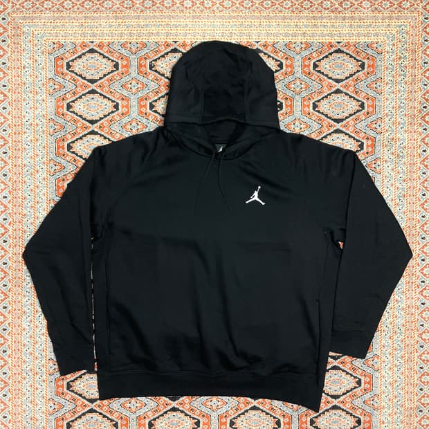 나이키 조던 블랙 나그랑 기모 후드티셔츠 남성3XL