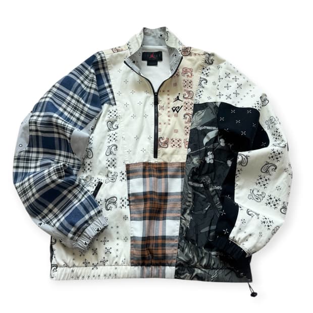 조던 x 러셀 웨스트브룩 와이낫 패치워크 아노락 L