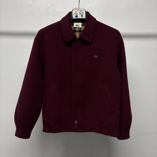빈티지 라코스테 울 집업