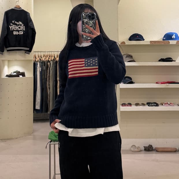 폴로 랄프로렌 성조기 니트 U1077