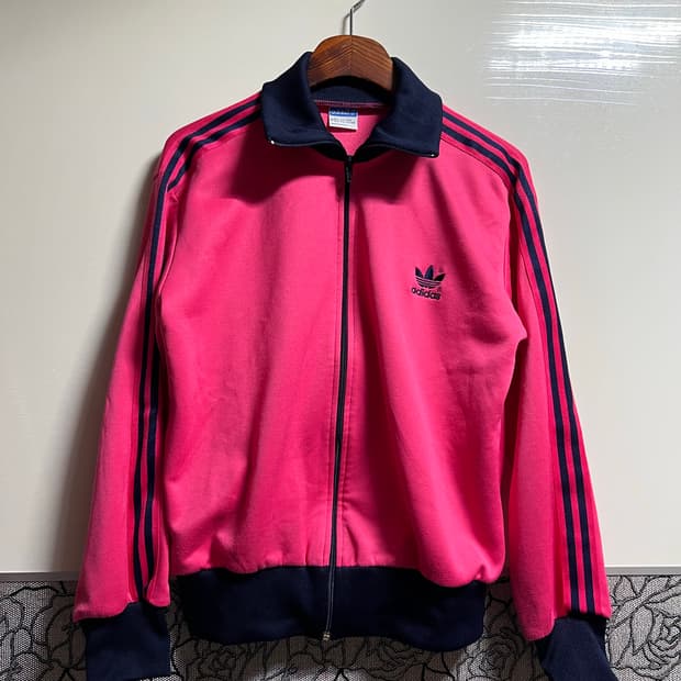 빈티지 아디다스 핑크 트랙져지